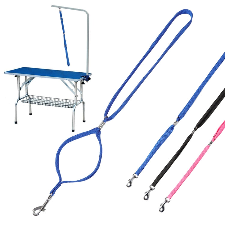 4 PCS Pet Bath and Grooming Table Fixed Rope Dog Traction Rope, Pink, Black, Blue