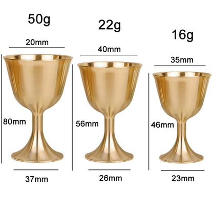 2 ชิ้นบาร์ค็อกเทลวิสกี้ถ้วยทองแดงบริสุทธิ์, Small, Medium
