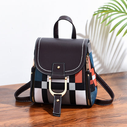 TFZ 959 กระเป๋าเป้ผู้หญิงหนัง PU นุ่ม, สีขาว, Red Wine, สีดำ, Soil Yellow, สีกาแฟ