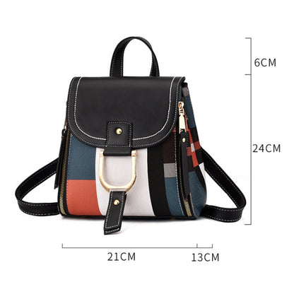 TFZ 959 กระเป๋าเป้ผู้หญิงหนัง PU นุ่ม, สีขาว, Red Wine, สีดำ, Soil Yellow, สีกาแฟ