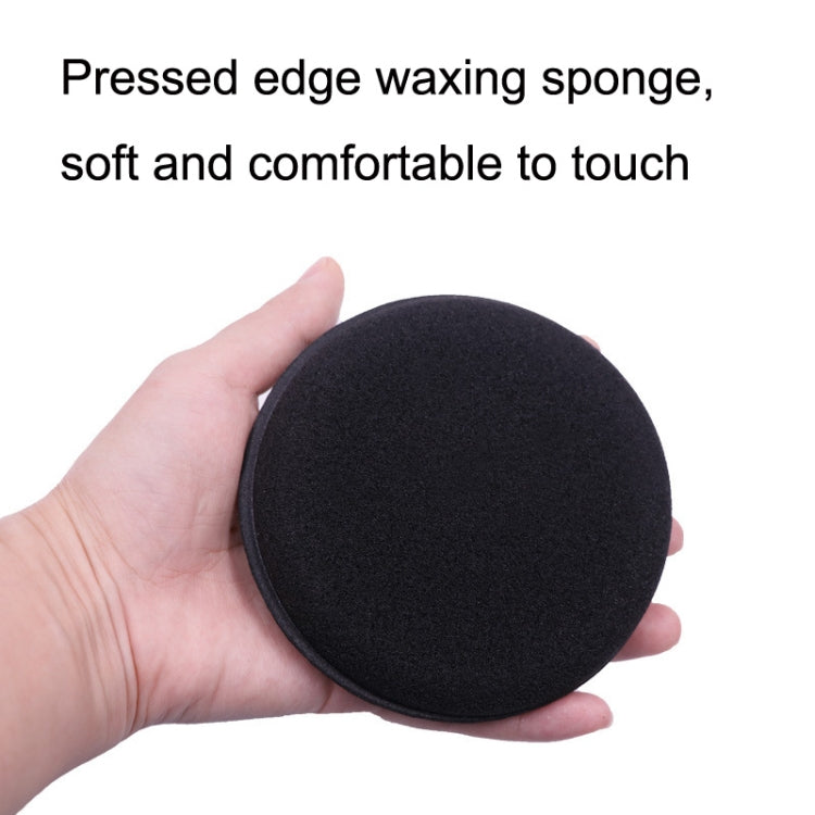 ฟองน้ำแว็กซ์ 50 ชิ้นพร้อมขอบกลม ล้างรถ แว็กซ์บำรุงรักษาฟองน้ำขัดเงา, 50 PCS Polished Sponge