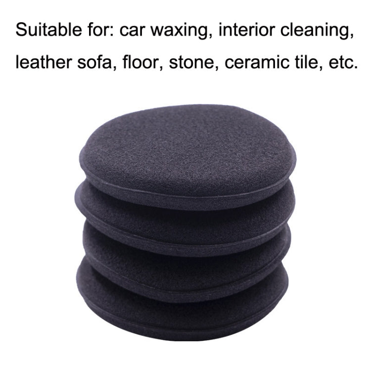 ฟองน้ำแว็กซ์ 50 ชิ้นพร้อมขอบกลม ล้างรถ แว็กซ์บำรุงรักษาฟองน้ำขัดเงา, 50 PCS Polished Sponge