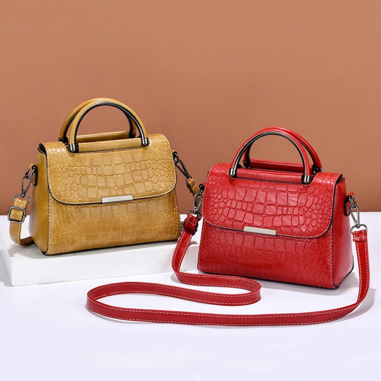 A966-5 กระเป๋าสะพายข้างผู้หญิงลายหิน, สีขาว, Red Wine, สีเขียว, สีน้ำเงิน, สีดำ, Turmeric