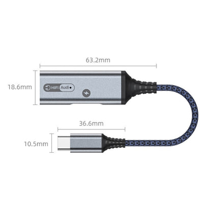 MH338A สายเคเบิลอะแดปเตอร์ Dual Type-c / USB-c สายชาร์จเสียงสดสำหรับโทรศัพท์มือถือ, MH338A (Gray), MH338A (Black)
