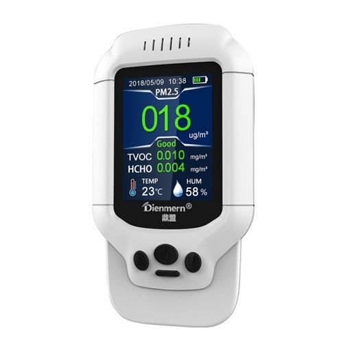 เครื่องตรวจจับฟอร์มาลดีไฮด์ TVOC เครื่องวัดฝุ่น PM2.5, DM502