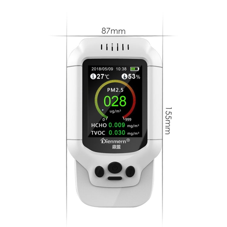 เครื่องตรวจจับฟอร์มาลดีไฮด์ TVOC เครื่องวัดฝุ่น PM2.5, DM502
