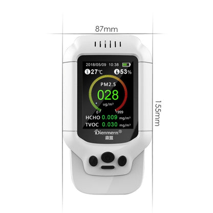 เครื่องตรวจจับฟอร์มาลดีไฮด์ TVOC เครื่องวัดฝุ่น PM2.5, DM502
