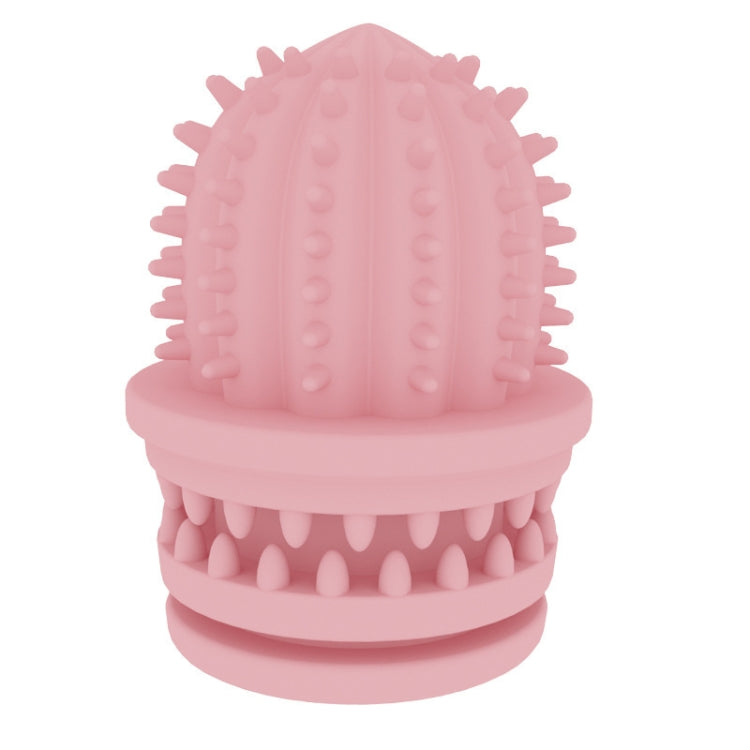 2 PCS Pet Cleaning Teeth TPR Cactus ของเล่นเพื่อการศึกษาที่ทนต่อการกัดน้ำหนักเบา, Cactus Light Blue, Cactus Light Pink, Cactus Avocado Green