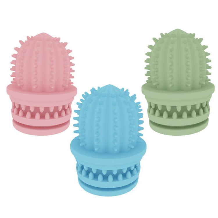 2 PCS Pet Cleaning Teeth TPR Cactus ของเล่นเพื่อการศึกษาที่ทนต่อการกัดน้ำหนักเบา, Cactus Light Blue, Cactus Light Pink, Cactus Avocado Green