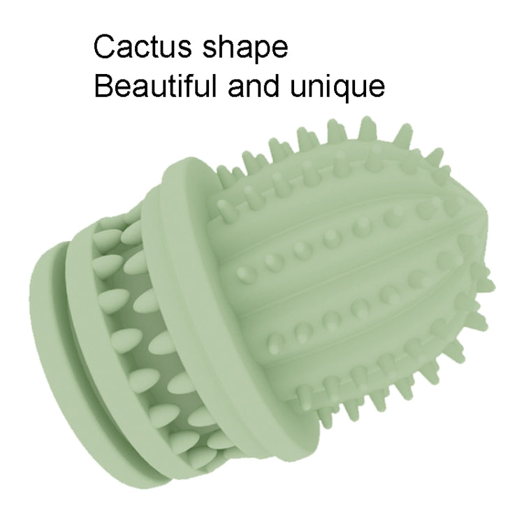 2 PCS Pet Cleaning Teeth TPR Cactus ของเล่นเพื่อการศึกษาที่ทนต่อการกัดน้ำหนักเบา, Cactus Light Blue, Cactus Light Pink, Cactus Avocado Green