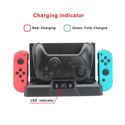 คอนโซลเกมมัลติฟังก์ชั่นจับแท่นชาร์จที่เก็บฐานสำหรับสวิตช์ Nintendo, S053