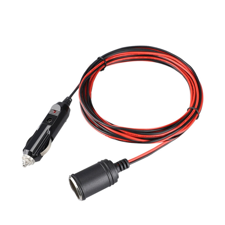 สายต่อปลั๊กจุดบุหรี่รถยนต์ 12-24V ความยาวสาย 3.7m, 12-24V Length 370cm