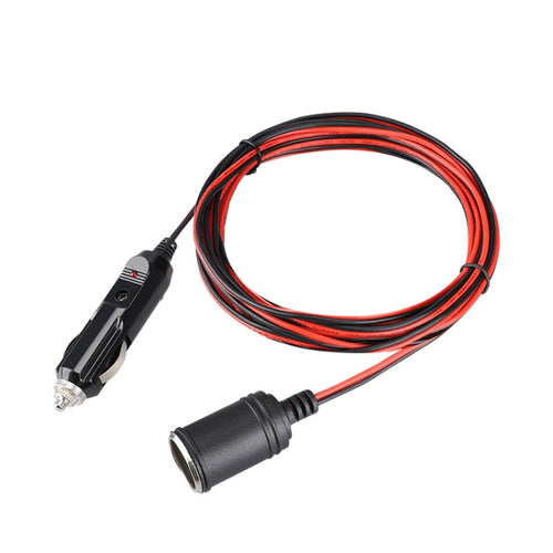 สายต่อปลั๊กจุดบุหรี่รถยนต์ 12-24V ความยาวสาย 3.7m, 12-24V Length 370cm