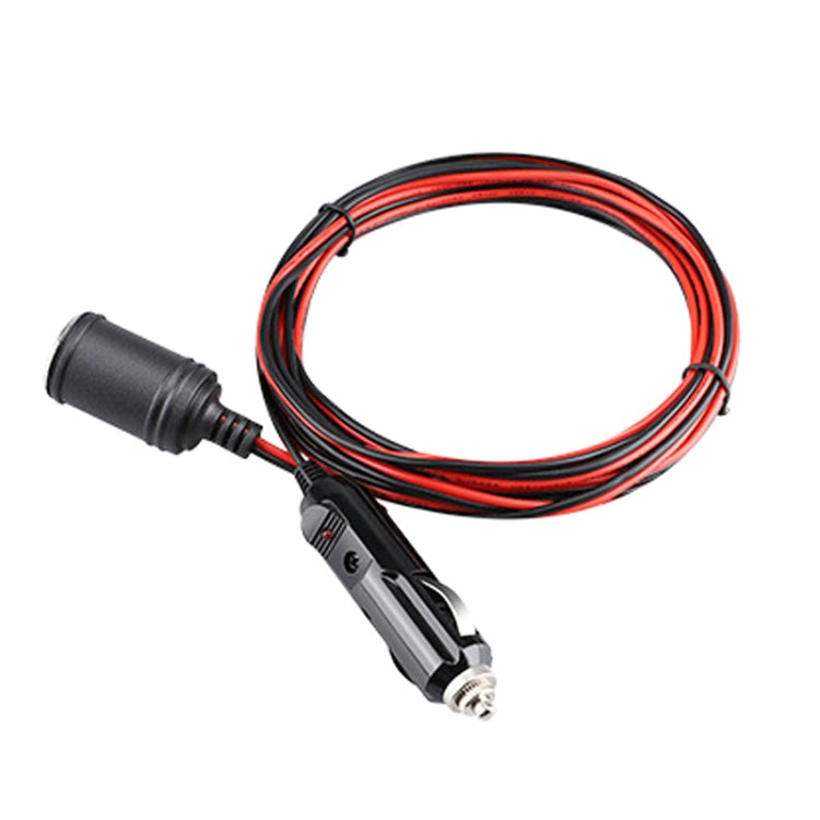 สายต่อปลั๊กจุดบุหรี่รถยนต์ 12-24V ความยาวสาย 3.7m, 12-24V Length 370cm