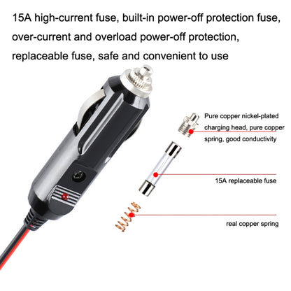สายต่อปลั๊กจุดบุหรี่รถยนต์ 12-24V ความยาวสาย 3.7m, 12-24V Length 370cm