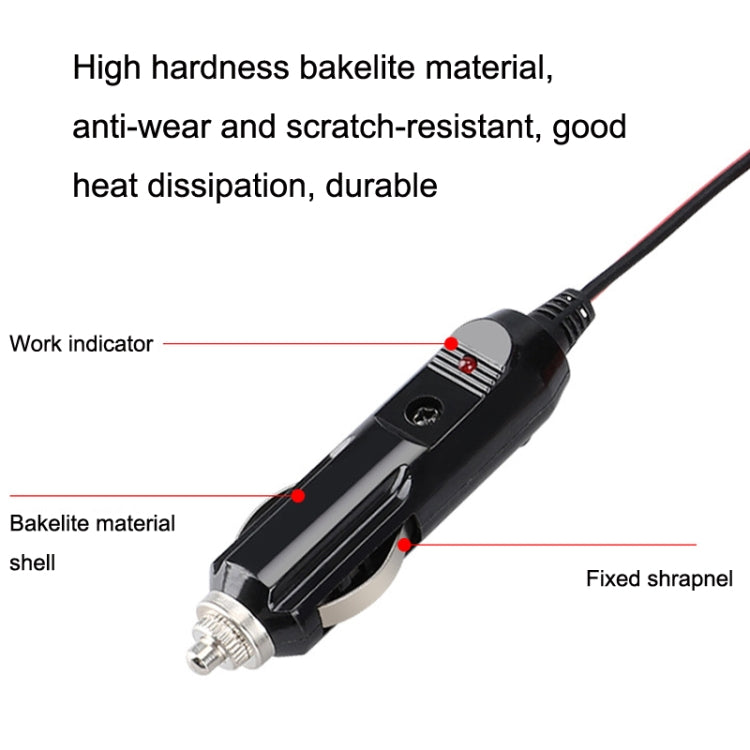 สายต่อปลั๊กจุดบุหรี่รถยนต์ 12-24V ความยาวสาย 3.7m, 12-24V Length 370cm