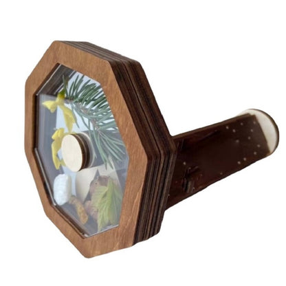 ของขวัญของเล่นลานตาหมุนไม้ DIY สำหรับเด็ก, Kaleidoscope