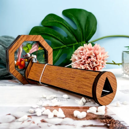 ของขวัญของเล่นลานตาหมุนไม้ DIY สำหรับเด็ก, Kaleidoscope