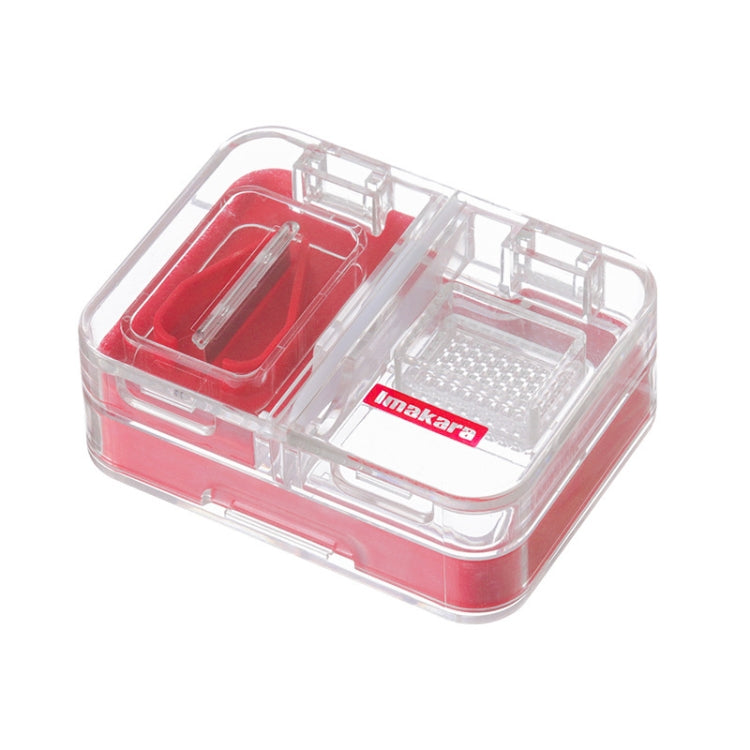 Imakara Mini Square แบบพกพากล่องตัดยาปิดผนึก, สีแดง, สีเขียว, สีน้ำเงิน, สีขาว