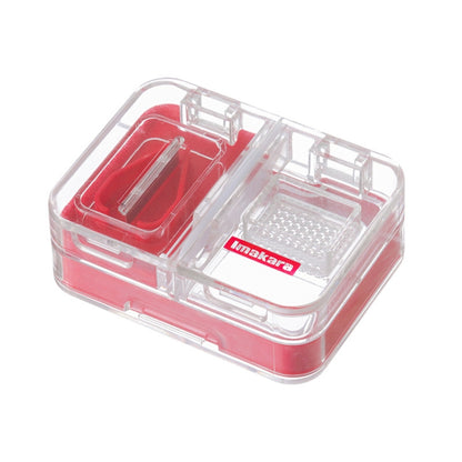 Imakara Mini Square แบบพกพากล่องตัดยาปิดผนึก, สีแดง, สีเขียว, สีน้ำเงิน, สีขาว