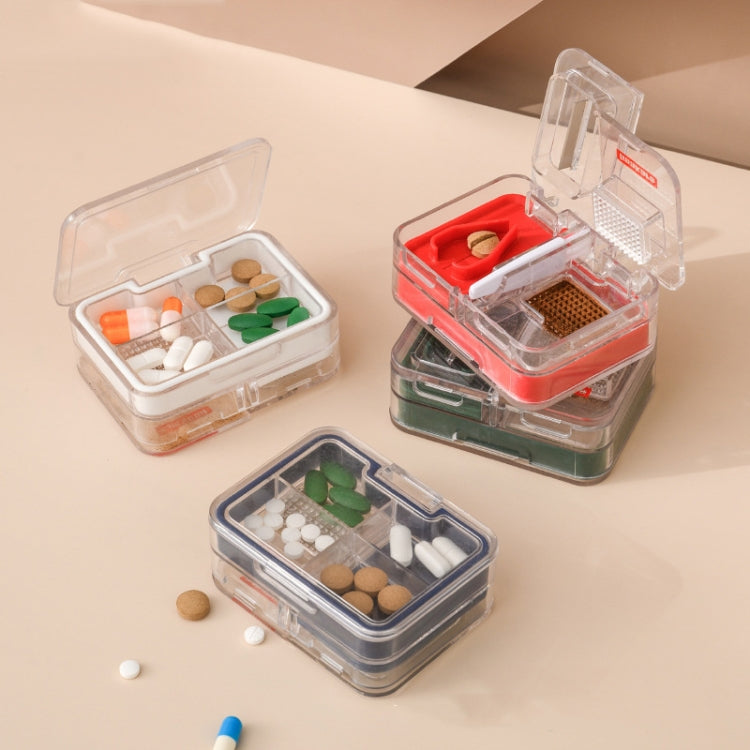 Imakara Mini Square แบบพกพากล่องตัดยาปิดผนึก, สีแดง, สีเขียว, สีน้ำเงิน, สีขาว
