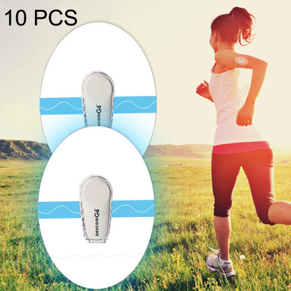 10 PCS 048 การตรวจสอบระดับน้ำตาลในเลือด Probe สติกเกอร์แพทช์กาวเซนเซอร์กันเหงื่อ