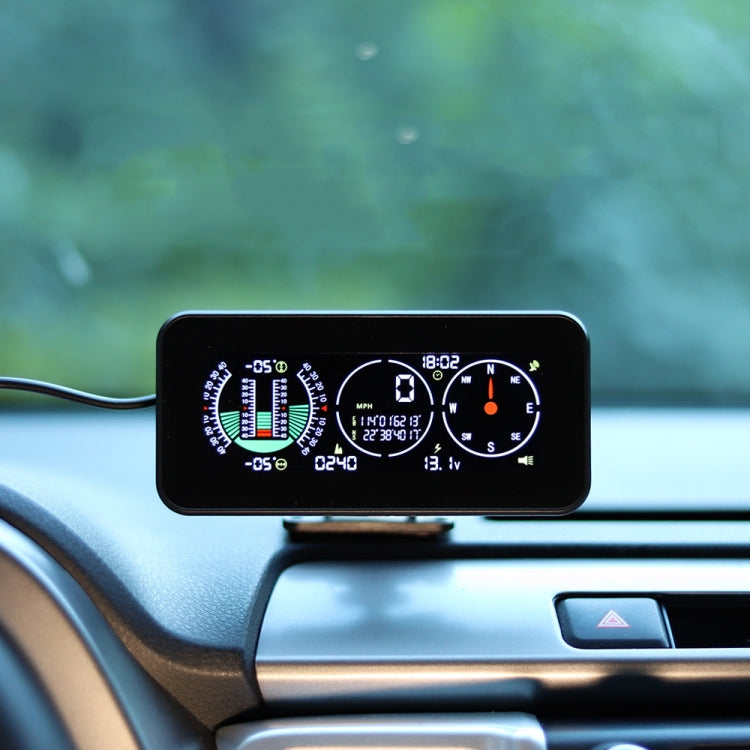 รถ HUD ระดับลาด GPS เข็มทิศแสดงระดับความสูง, M60