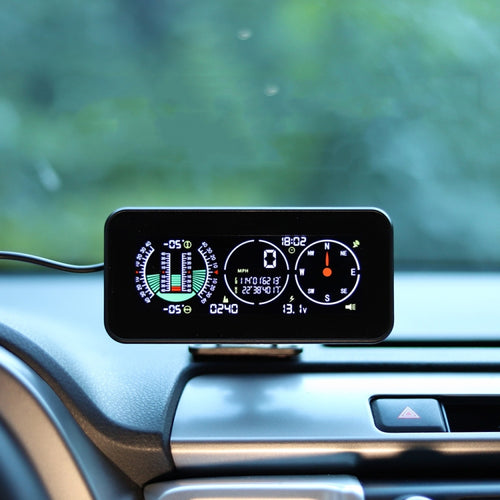 รถ HUD ระดับลาด GPS เข็มทิศแสดงระดับความสูง, M60