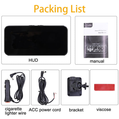 รถ HUD ระดับลาด GPS เข็มทิศแสดงระดับความสูง, M60