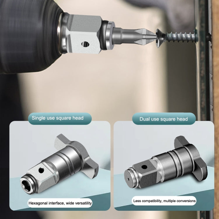 2PCS Square T -Shaft Electric Wrench Converter, สไตล์:, Dual Use