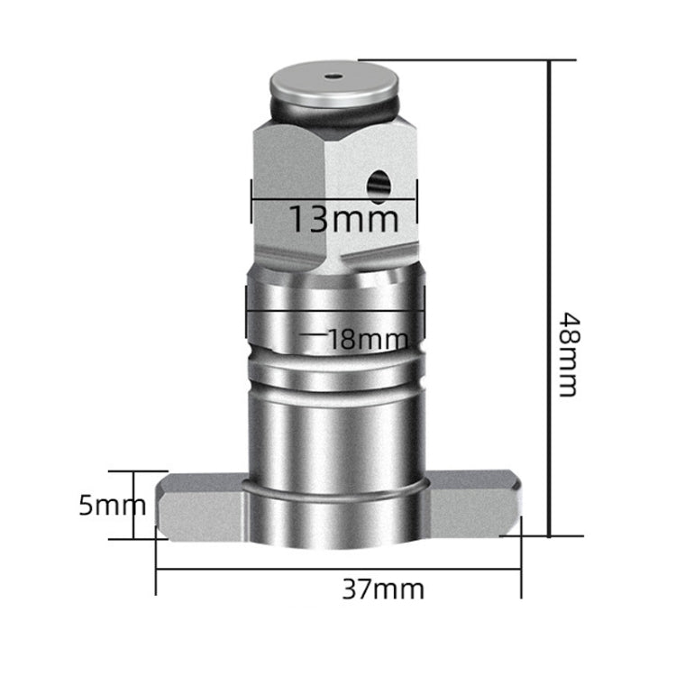 2PCS Square T -Shaft Electric Wrench Converter, สไตล์:, Dual Use