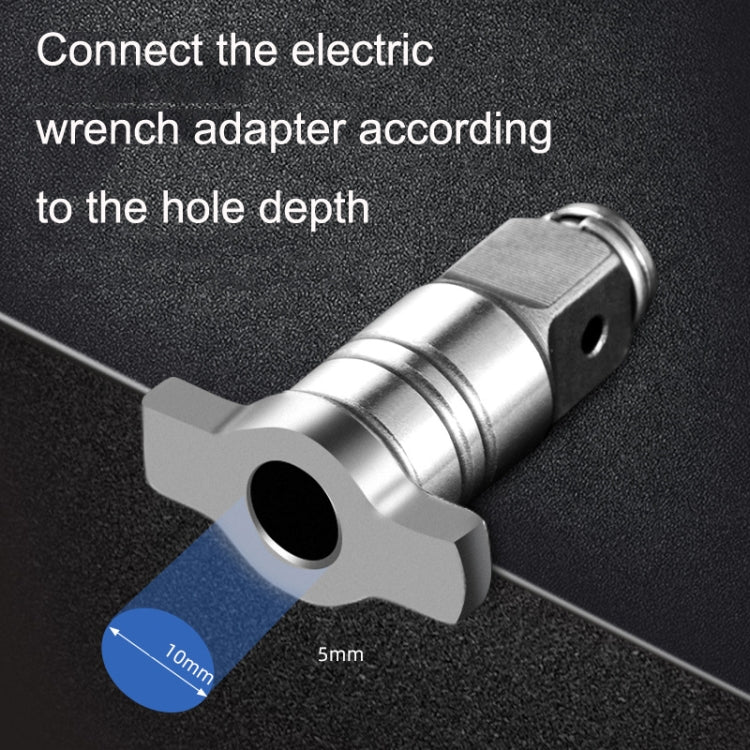2PCS Square T -Shaft Electric Wrench Converter, สไตล์:, Dual Use