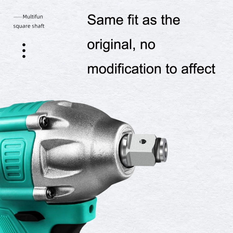 2PCS Square T -Shaft Electric Wrench Converter, สไตล์:, Dual Use