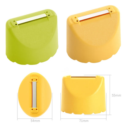 5PCS Kitchen Splash Resistant Stainless Steel Home Fruit Peeler, 5PCS Lemon Yellow, 5PCS Apple Green
