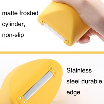 5PCS Kitchen Splash Resistant Stainless Steel Home Fruit Peeler, 5PCS Lemon Yellow, 5PCS Apple Green