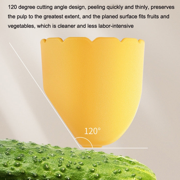 5PCS Kitchen Splash Resistant Stainless Steel Home Fruit Peeler, 5PCS Lemon Yellow, 5PCS Apple Green