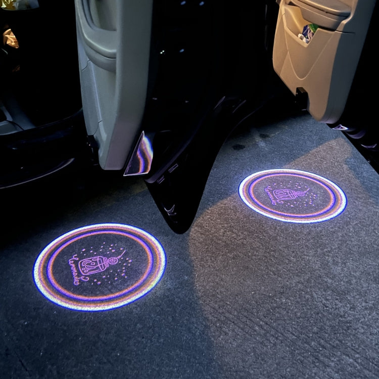 ประตูรถเหนี่ยวนำอินฟราเรด LED แสงต้อนรับกลางคืนฉายแสงโดยรอบ, Energy Circle (Blue), Energy Circle (White), Energy Circle (Yellow), Cat Claw (Yellow), Radish (Yellow), Drink (Yellow), Drink (Purple), Honor (Yellow), Honor (Purple), Modern Circle (Blue)  ...