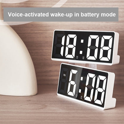 นาฬิกาปลุก LED ข้างเตียง แบตเตอรี่ Plug-In นาฬิกาอเนกประสงค์, 6628 White, 6628 Blue, 6628 Orange