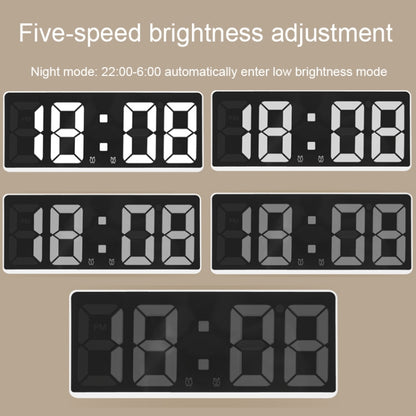 นาฬิกาปลุก LED ข้างเตียง แบตเตอรี่ Plug-In นาฬิกาอเนกประสงค์, 6628 White, 6628 Blue, 6628 Orange