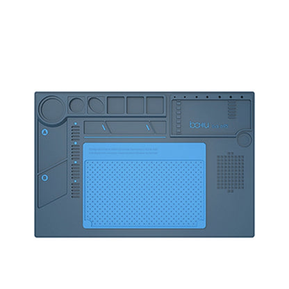 บากู BA-695 2 in 1 TPR+ซิลิโคน ซ่อมโทรศัพท์คอมพิวเตอร์ เสื่อปูโต๊ะ เสื่อฉนวนกันความร้อนทนความร้อน, BAKU BA-695