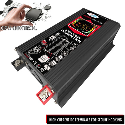 เครื่องกำเนิดไฟฟ้าพลังงานแสงอาทิตย์อินเวอร์เตอร์ + 30A Controller + 18W 12V Solar Panel, Black 12V To 220V, Black 12V To 110V, Yellow 12V To 220V, Yellow 12V To 110V