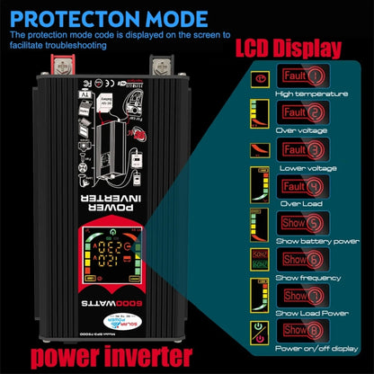 เครื่องกำเนิดไฟฟ้าพลังงานแสงอาทิตย์อินเวอร์เตอร์ + 30A Controller + 18W 12V Solar Panel, Black 12V To 220V, Black 12V To 110V, Yellow 12V To 220V, Yellow 12V To 110V