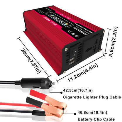 อินเวอร์เตอร์ระบบพลังงานแสงอาทิตย์ + ตัวควบคุม 30A + แผงเซลล์แสงอาทิตย์ 18W 18V, Black 12V To 220V, Black 12V To 110V, Red 12V To 220V, Red 12V To 110V