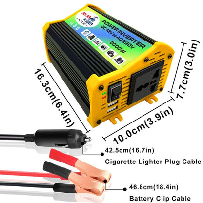 เครื่องกำเนิดไฟฟ้าพลังงานแสงอาทิตย์อินเวอร์เตอร์ + 30A Controller + 18W 12V Solar Panel, Specification:, Black 12V To 220V, Black 12V To 110V, Yellow 12V To 220V, Yellow 12V To 110V