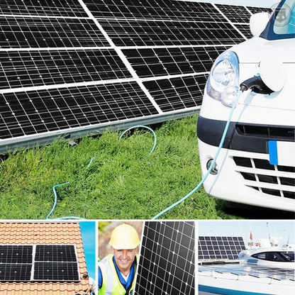 เครื่องกำเนิดไฟฟ้าพลังงานแสงอาทิตย์อินเวอร์เตอร์ + 30A Controller + 18W 12V Solar Panel, Specification:, Black 12V To 220V, Black 12V To 110V, Yellow 12V To 220V, Yellow 12V To 110V