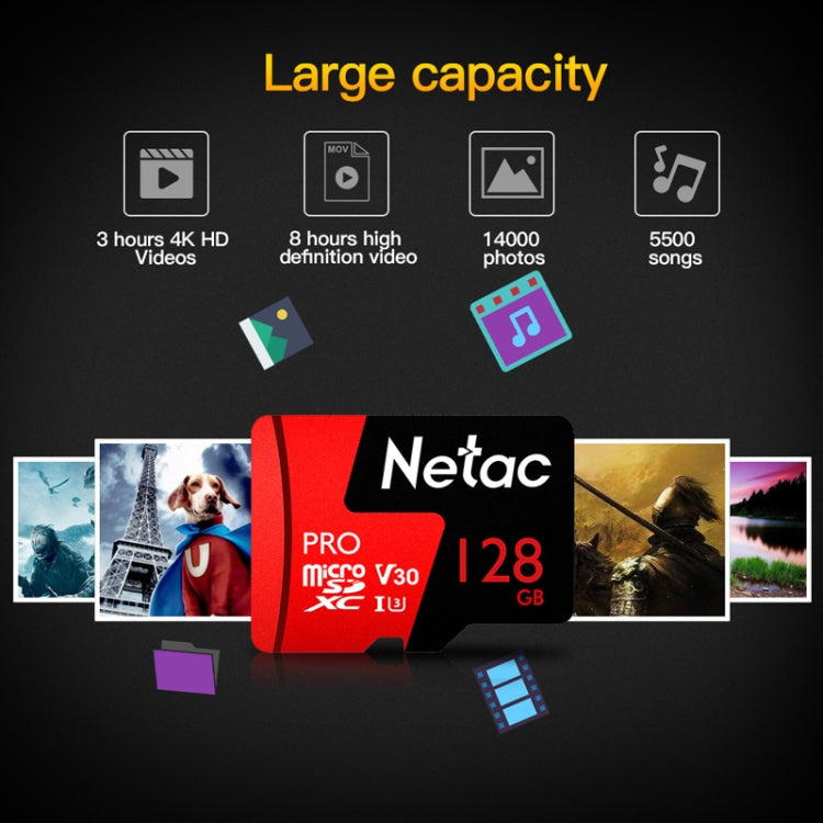 Netac Driving Recorder กล้องวงจรปิด การ์ดหน่วยความจำโทรศัพท์มือถือ, 32GB, 64GB, 128GB, 256GB