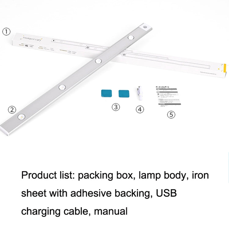 แถบแสงเซ็นเซอร์ร่างกายมนุษย์ LED อัจฉริยะบางเฉียบความยาว:, 30cm, 40cm