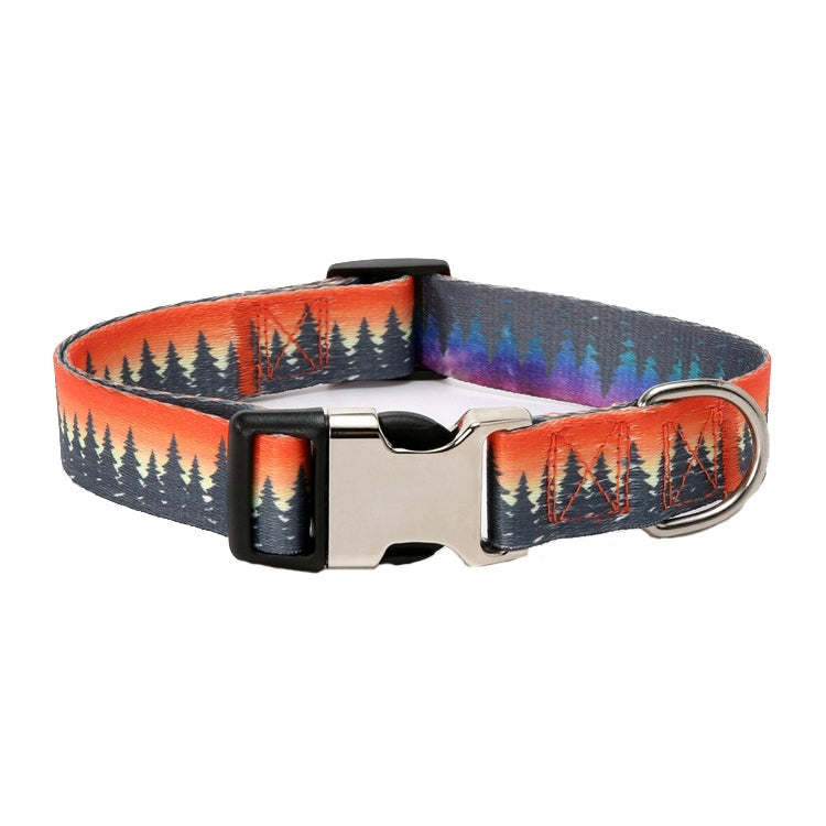 2 PCS Pet Ethnic Style Polyester Cotton Print Pattern Collar, ขนาด:, S: 1.5x27-43cm, M: 2.0x32-52cm, L: 2.5x38-61cm, XL: 2.5x43-71cm