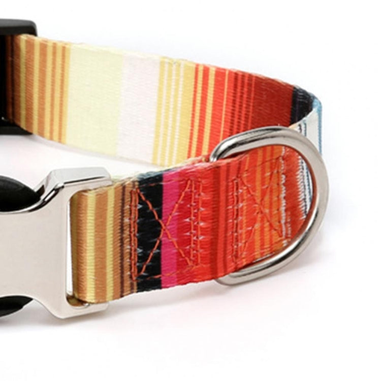 2 PCS Pet Ethnic Style Polyester Cotton Print Pattern Collar, ขนาด:, S: 1.5x27-43cm, M: 2.0x32-52cm, L: 2.5x38-61cm, XL: 2.5x43-71cm
