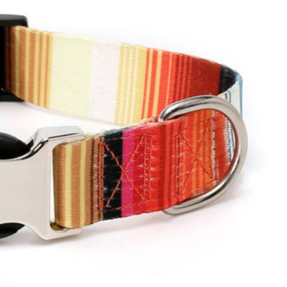 2 PCS Pet Ethnic Style Polyester Cotton Print Pattern Collar, ขนาด:, S: 1.5x27-43cm, M: 2.0x32-52cm, L: 2.5x38-61cm, XL: 2.5x43-71cm